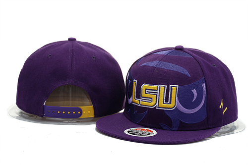 NCAA Louisiana State Z Snapback Hat #03